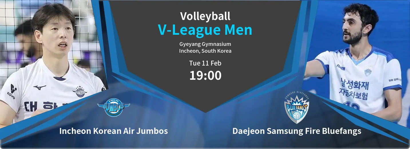 Incheon Korean Air Jumbos VS Daejeon Samsung Fire Bluefangs V-League Men Match Analysis – February 11, 2025
