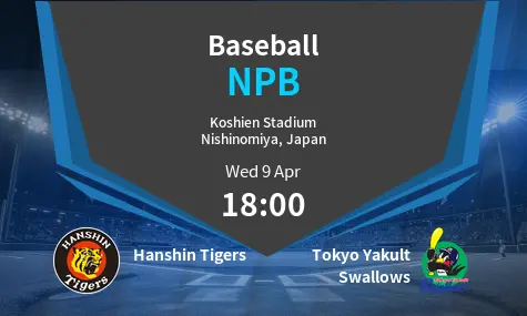 Hanshin Tigers VS Tokyo Yakult Swallows NPB Match Analysis – April 09, 2025