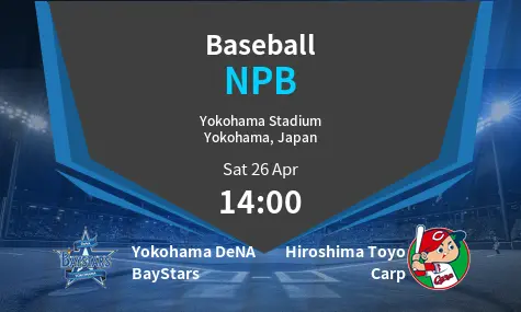 Yokohama DeNA BayStars VS Hiroshima Toyo Carp NPB Match Analysis – April 26, 2025
