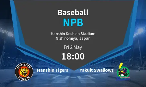 Hanshin Tigers	 VS Yakult Swallows	 NPB Match Analysis – May 02, 2025