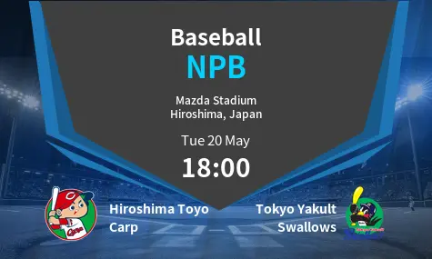 Hiroshima Toyo Carp VS Tokyo Yakult Swallows NPB Match Analysis – May 20, 2025