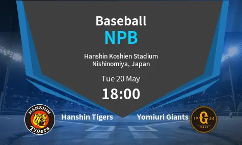 Hanshin Tigers	 VS Yomiuri Giants	 NPB Match Analysis – May 20, 2025