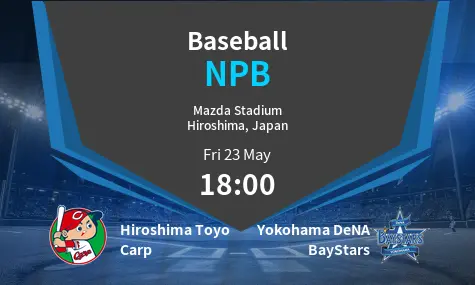 Hiroshima Toyo Carp VS Yokohama DeNA BayStars NPB Match Analysis – May 23, 2025