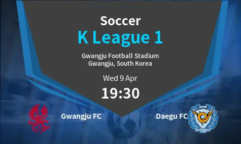Gwangju FC VS Daegu FC K League 1 Match Analysis – April 09, 2025