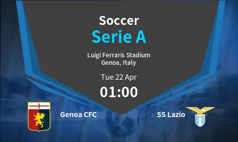 Genoa CFC VS SS Lazio	 Serie A Match Analysis – April 22, 2025