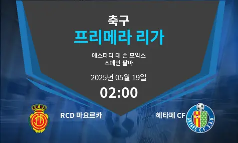 RCD 마요르카 VS 헤타페 CF 프리메라 리가 경기 분석 – 2025년 5월 19일