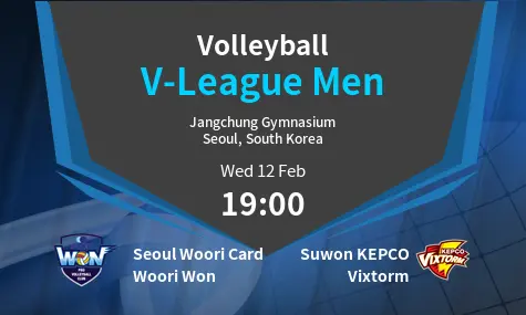 Seoul Woori Card Woori Won VS Suwon KEPCO Vixtorm V-League Men Match Analysis – February 12, 2025