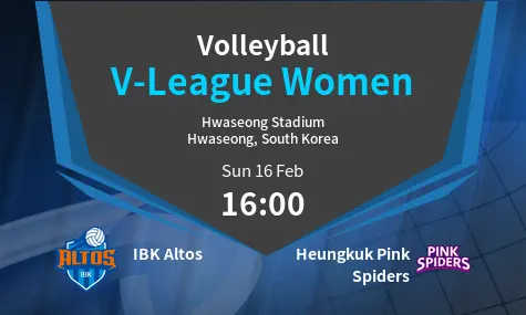 IBK Altos VS Heungkuk Pink Spiders V-League Women Match Analysis – February 16, 2025