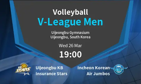 Uijeongbu KB Insurance Stars VS Incheon Korean Air Jumbos V-League Men Match Analysis – March 26, 2025