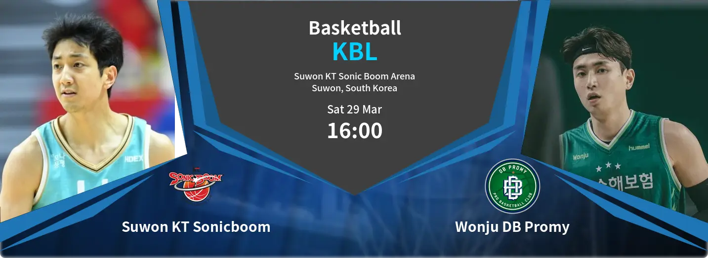 Suwon KT Sonicboom VS Wonju DB Promy KBL Match Analysis – March 29, 2025