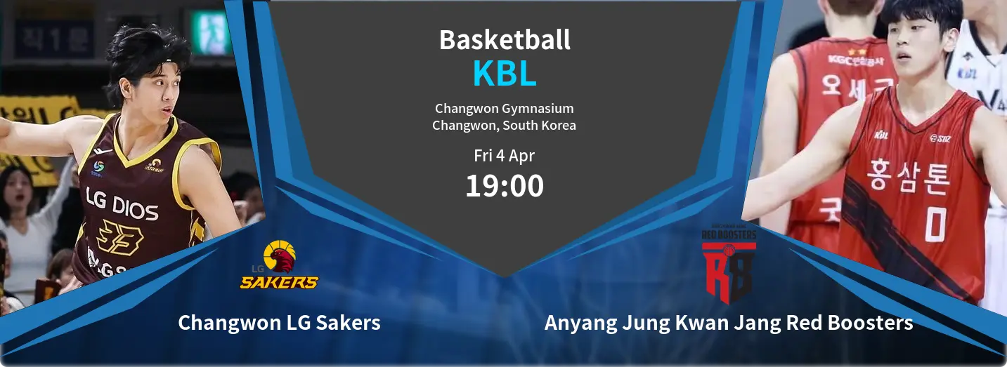 Changwon LG Sakers VS Anyang Jung Kwan Jang Red Boosters KBL Match Analysis – April 04, 2025