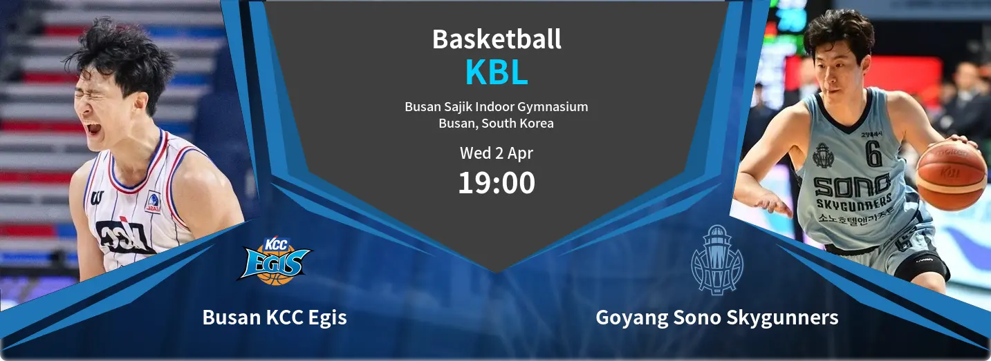 Busan KCC Egis VS Goyang Sono Skygunners KBL Match Analysis – April 02, 2025 Busan KCC Egis VS Goyang Sono Skygunners KBL Match Analysis – April 02, 2025