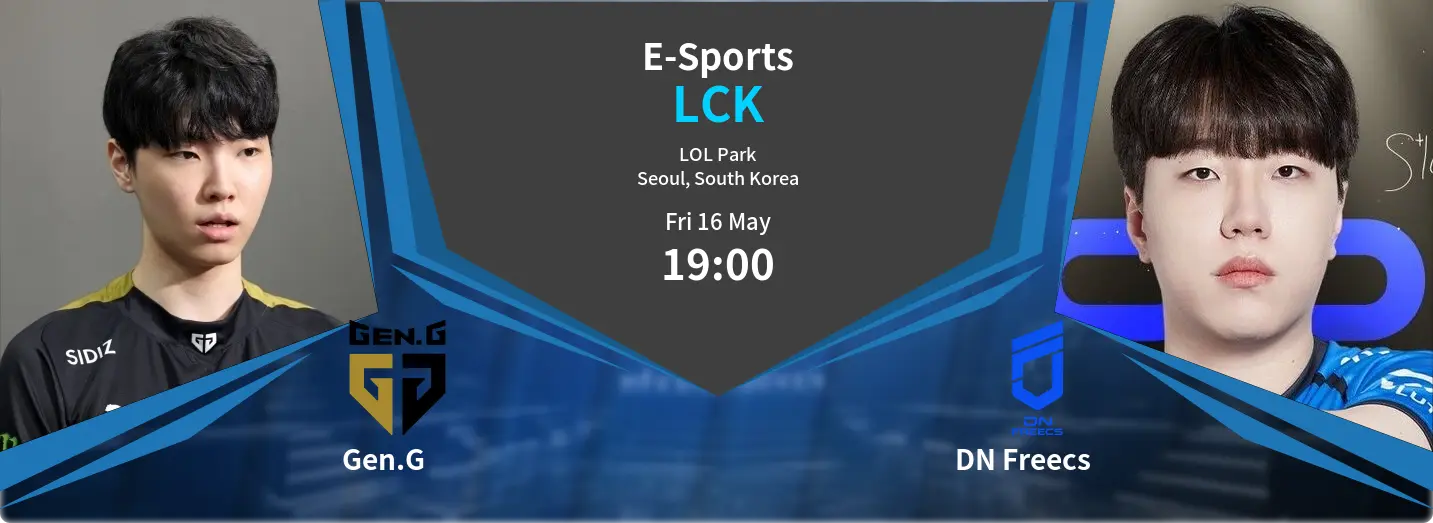Gen.G	 VS DN Freecs	 LCK Match Analysis – May 16, 2025