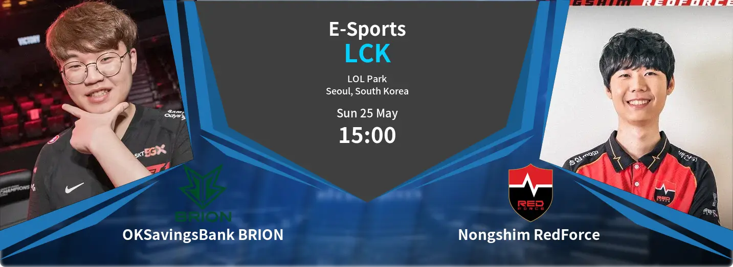 OKSavingsBank BRION VS Nongshim RedForce  LCK Match Analysis – May 25, 2025