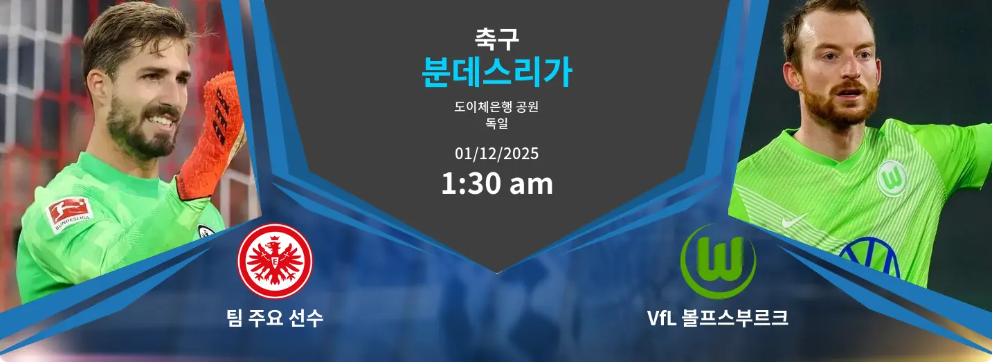 아인트라흐트 프랑크푸르트 VS VfL 볼프스부르크 분데스리가 경기 분석 – 2025년 12월 1일
