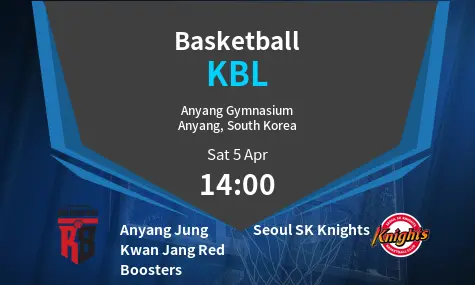 Anyang Jung Kwan Jang Red Boosters VS Seoul SK Knights KBL Match Analysis – April 05, 2025