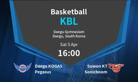 Daegu KOGAS Pegasus VS Suwon KT Sonicboom KBL Match Analysis – April 05, 2025