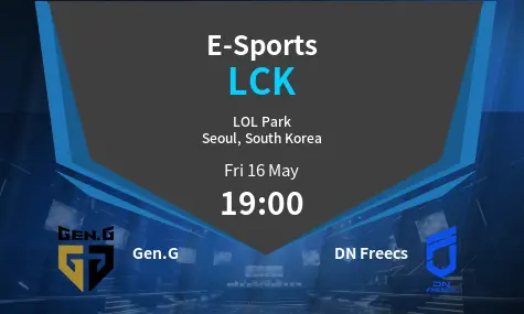 Gen.G	 VS DN Freecs	 LCK Match Analysis – May 16, 2025