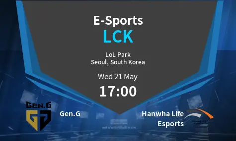 Gen.G VS Hanwha Life Esports LCK Match Analysis – May 21, 2025
