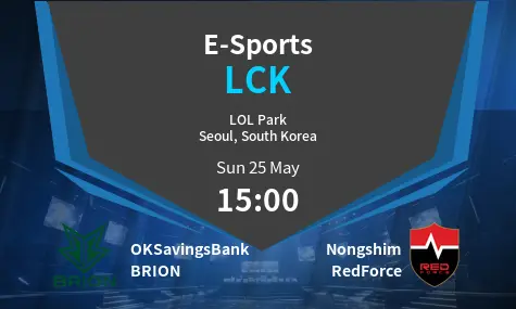 OKSavingsBank BRION VS Nongshim RedForce  LCK Match Analysis – May 25, 2025