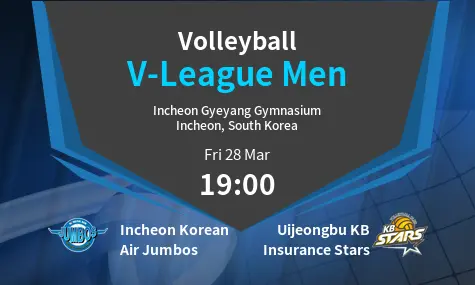 Incheon Korean Air Jumbos VS Uijeongbu KB Insurance Stars V-League Men Match Analysis – March 28, 2025